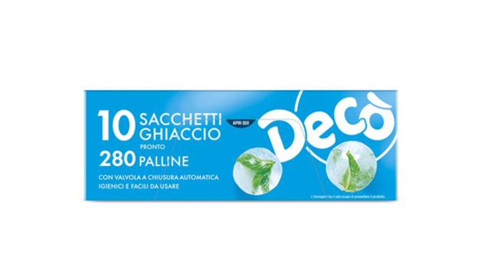 DECO SACC.GHIACCIO PRONTO 10PZ
