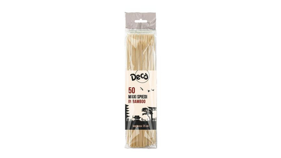 DECO SPIEDINI IN BAMBOO 50PZ