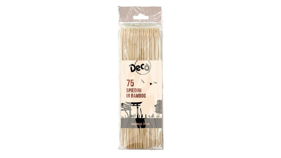 DECO SPIEDINI IN BAMBOO 75PZ
