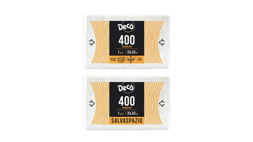 DECO TOVAGLIOLI MONOVELO 400PZ