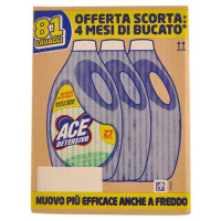 Ace Detersivo Talco e muschio bianco 3 x 27 Lavaggi 3 x 1350 ml