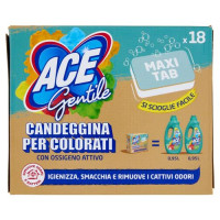 Ace Gentile Maxi Tabs Candeggina per Colorati 18 x 18 g