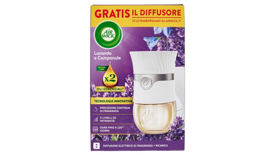 Air Wick Profumatore per Ambienti Lavanda In Fiore Diffusore Elettrico 19 ml