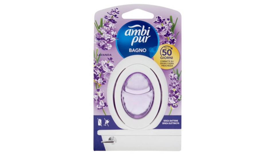 Ambi Pur Bagno Profumatore per Ambienti Elimina e Previene gli Odori, Lavanda 7,5 ml