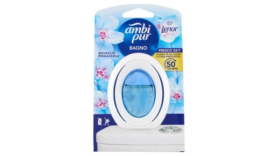 Ambi Pur Bagno Profumatore per Ambienti Elimina e Previene gli Odori, Risveglio Primaverile 7,5 ml