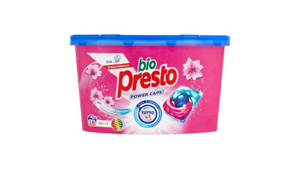 BIO PRESTO Power Caps Color 18 Lavaggi 18 x 12 g