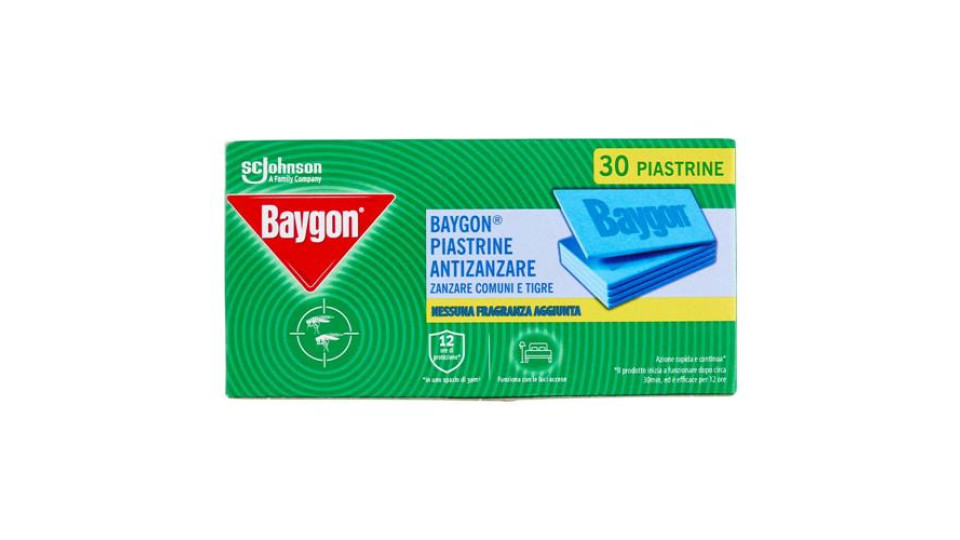 Baygon Piastrine Zanzare Comuni e Tigre 30 pz