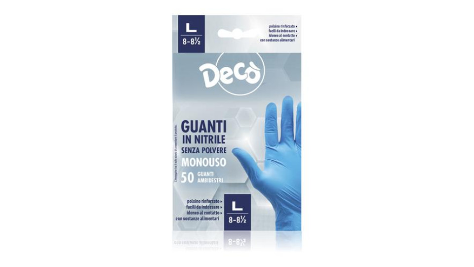 DECO GUANTI IN NITRILE L 50PZ
