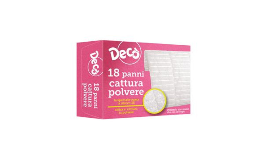 DECO PANNO CATT.POLVE. 3D 18P