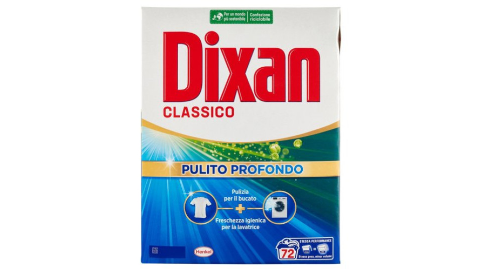 DIXAN Polvere Classico 72 lavaggi 3,960 kg