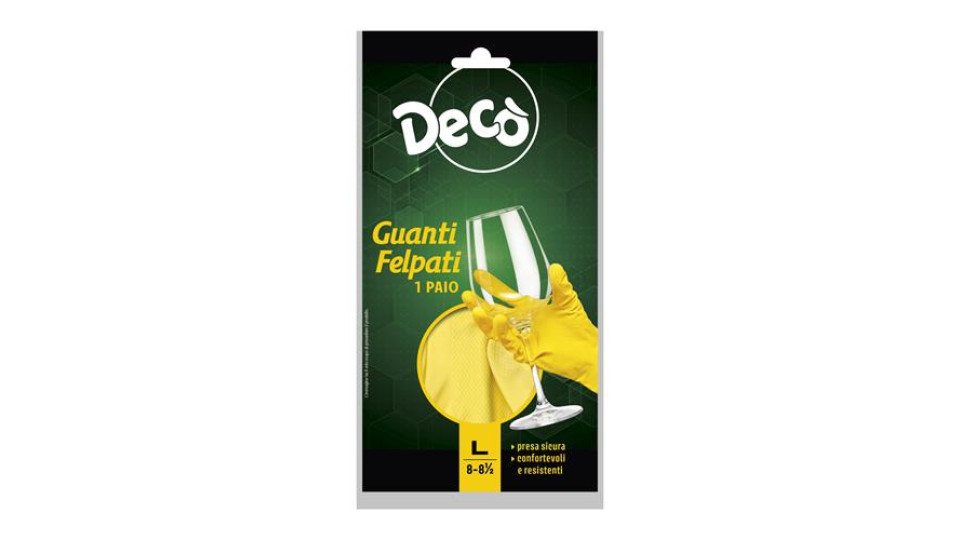 Decò guanti felpati taglia l