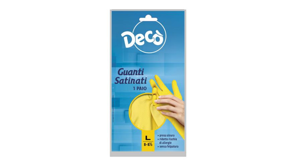 Decò guanti satinati taglia l