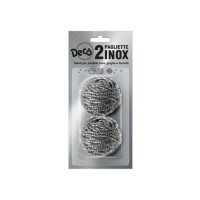 Decò pagliette acciaio 2 pz