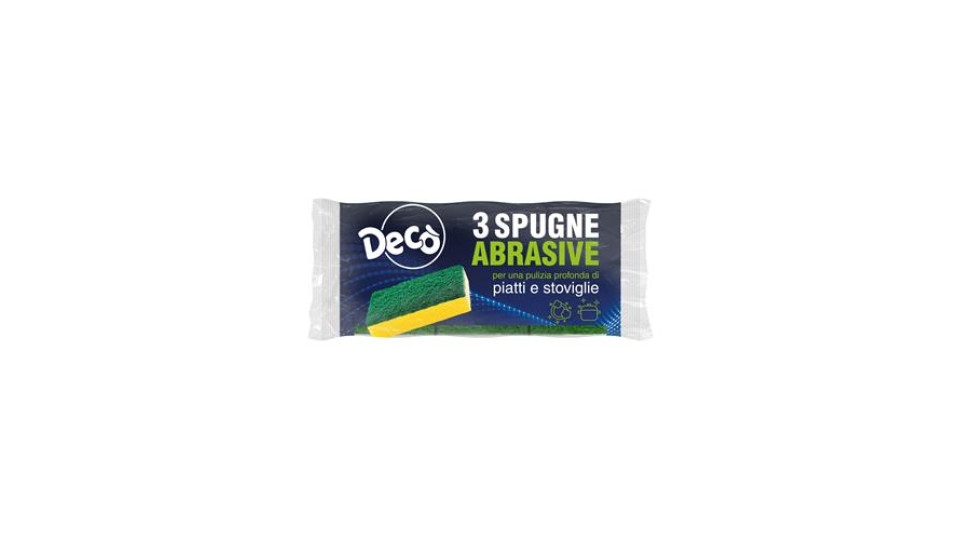 Decò spugna abrasiva 3pz