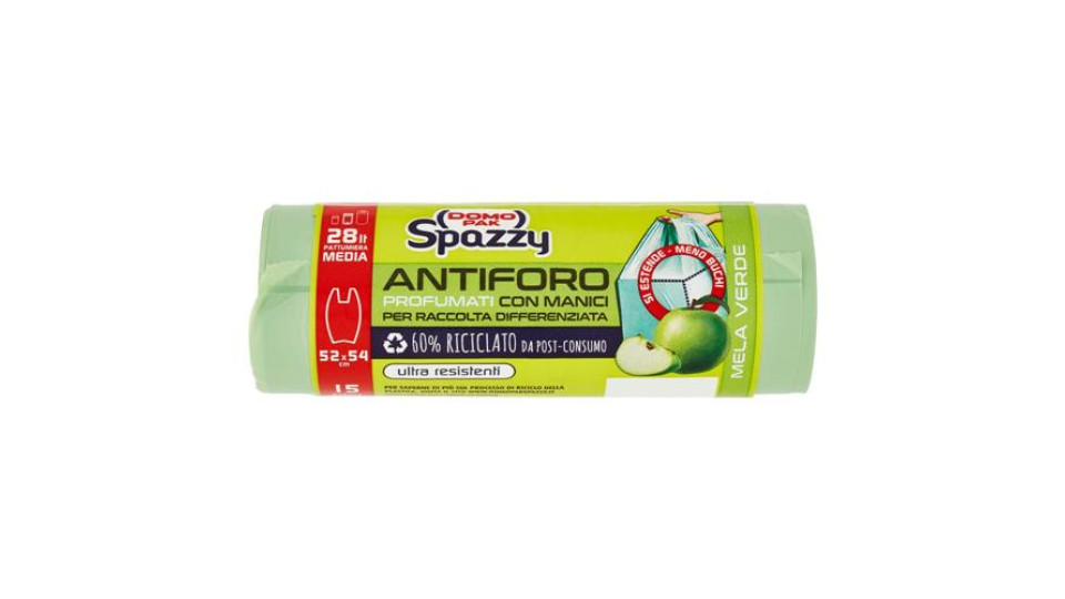 Domopak Spazzy Antiforo Profumati con Manici 28 lt Pattumiera Media 52x54 cm Lavanda 15 pz