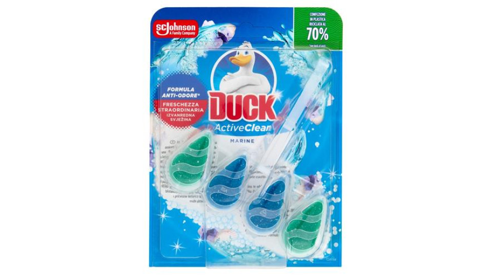 Duck Active Clean - Tavoletta Igienizzante WC, Fragranza Marine, 38,6 g