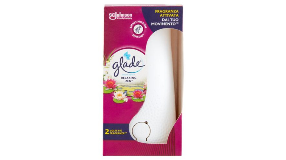 Glade Sense&Spray Profumatore per Ambienti con Sensore smart di Movimento Fragranza RelaxingZen 18ml