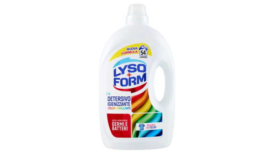 Lysoform Detersivo Igienizzante Colori Brillanti 54 Lavaggi 2,43 L