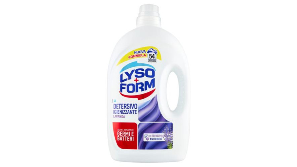 Lysoform Detersivo Igienizzante Lavanda 54 Lavaggi 2,43 L