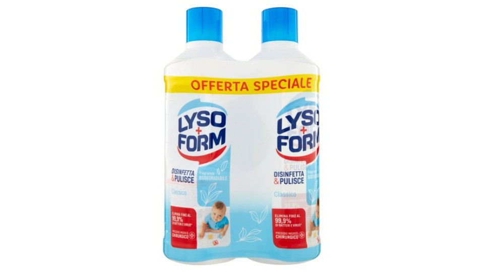 Lysoform Disinfetta & Pulisce Classico 2 x 1100 ml