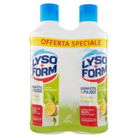 Lysoform Disinfetta & Pulisce Tè Verde & Limone 2 x 1100 ml