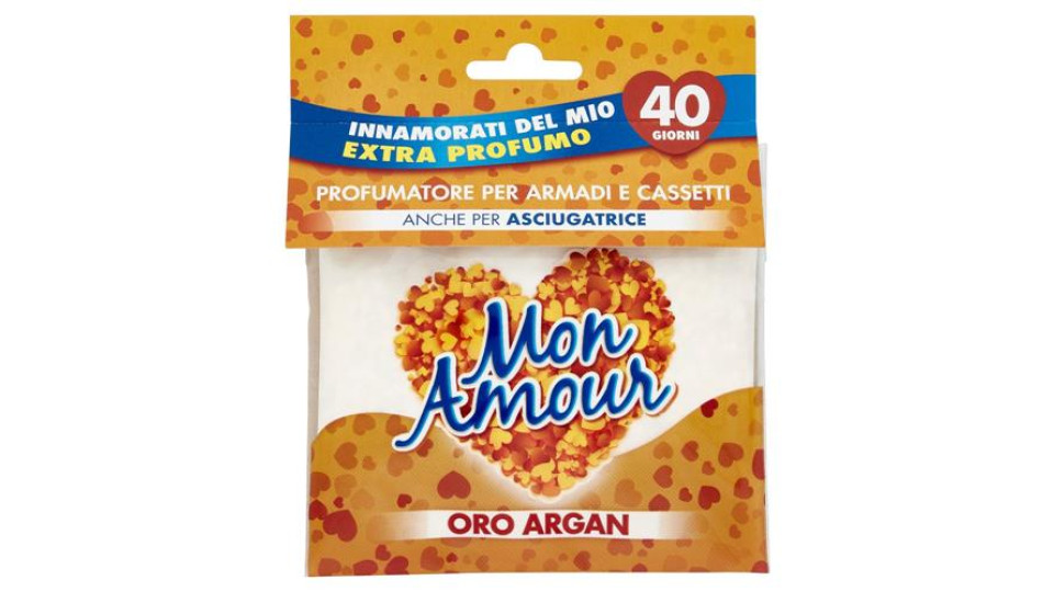 Mon Amour Profumatore per Armadi e Cassetti Oro Argan 12 g