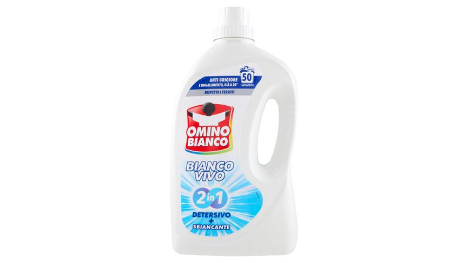 Omino Bianco Detersivo Lavatrice Liquido Ninfea Rosa 50 Lavaggi 2000 ml