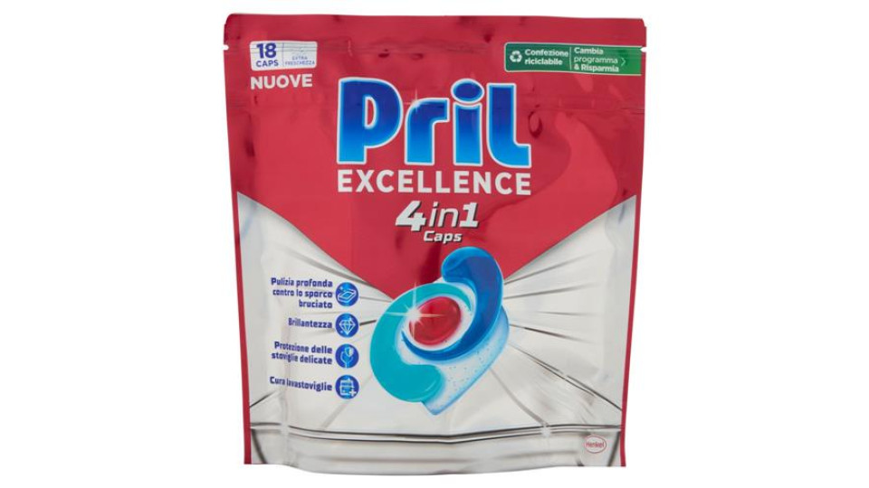 PRIL Excellence 4in1 Caps 18pz (325,8g)
