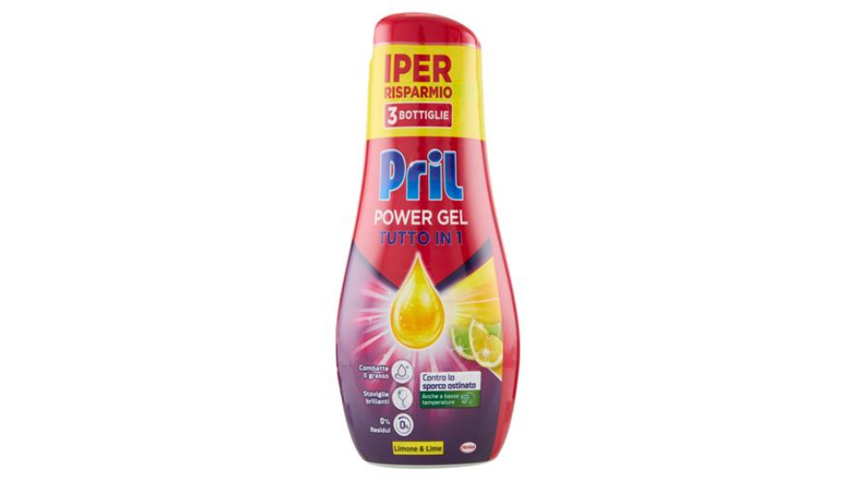 PRIL Tutto in 1 Gel Limone 3x630ml