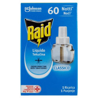 Raid Liquido Elettrico Ricarica, 60 Notti, Eucalipto, 36ml
