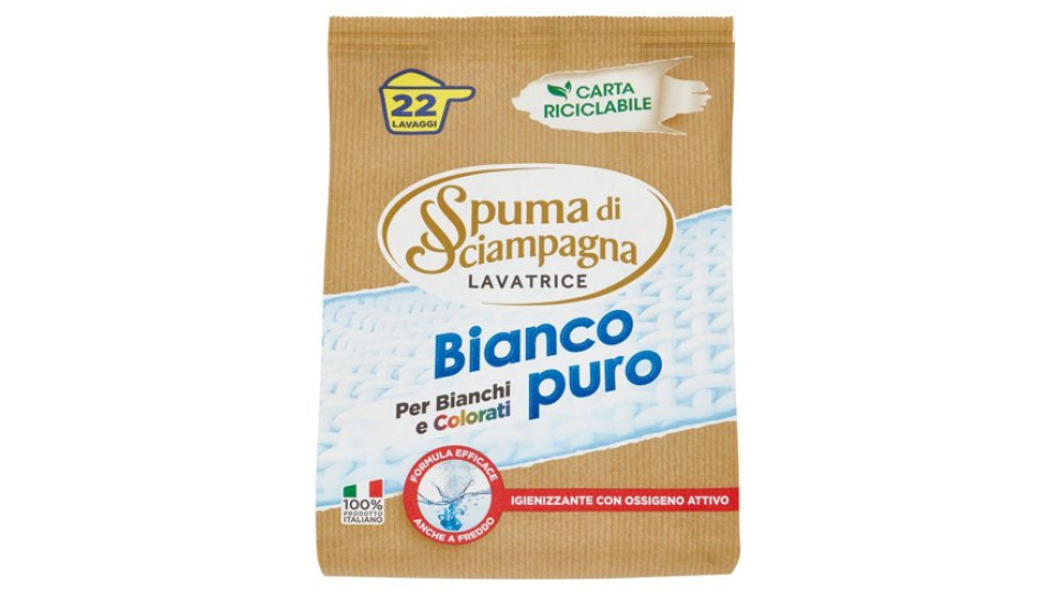 Spuma di Sciampagna Bianco puro Lavatrice 990 g