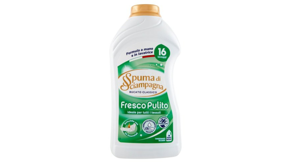 Spuma di Sciampagna Fresco Pulito Bucato Classico 800 ml