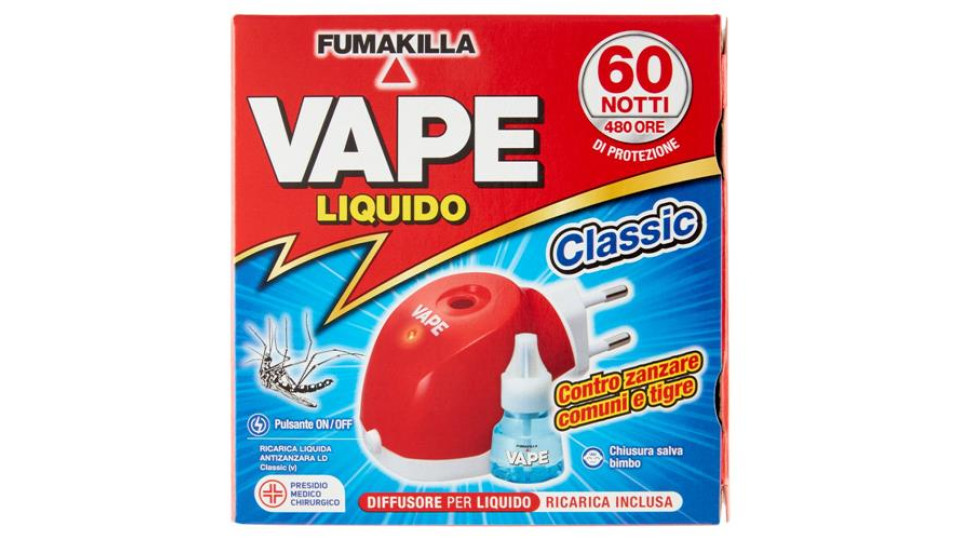 VAPE Elettroemanatore Liquido Classic + Ricarica 30 ml