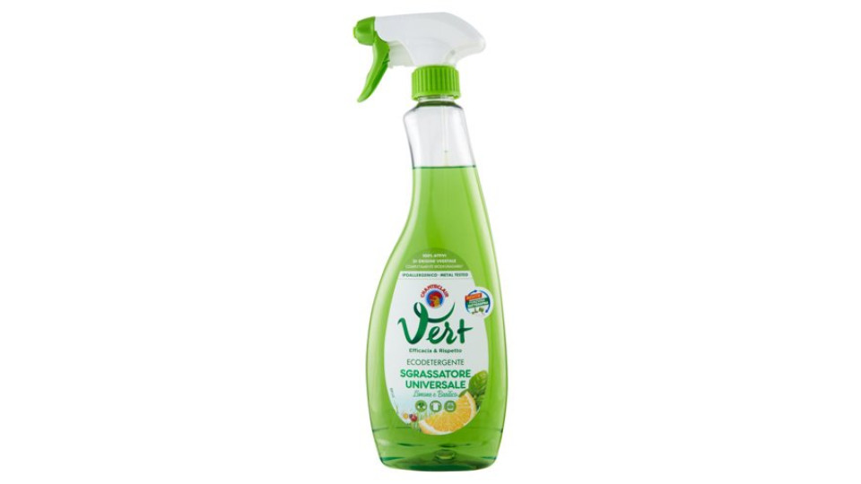 Vert di Chanteclair Ecodetergente Sgrassatore Universale Limone e Basilico 600 ml