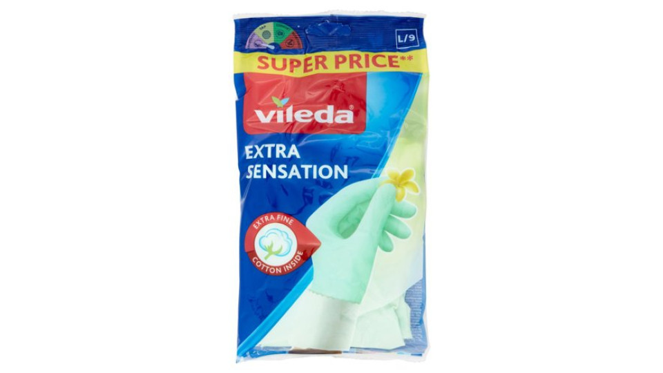 Vileda Guanti Extra Sensation L/9