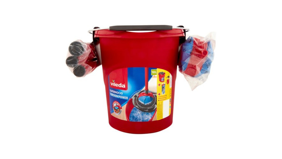Vileda Supermocio Torsion Power + Manico 3pz + Supermocio 3Action