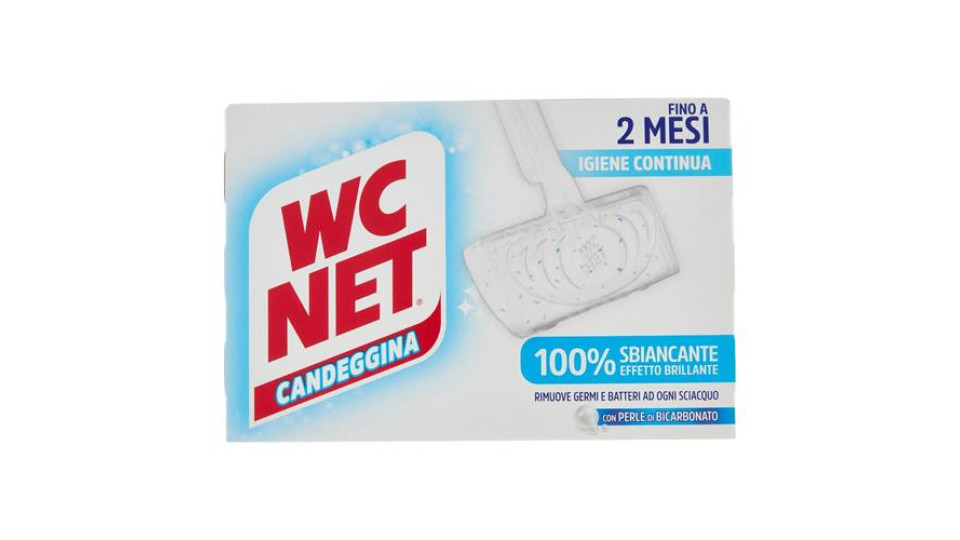 Wc Net - Tavoletta Profumoso 3 Effect, Detergente Igienizzante Solido WC, Ocean Fresh, 4 Pezzi