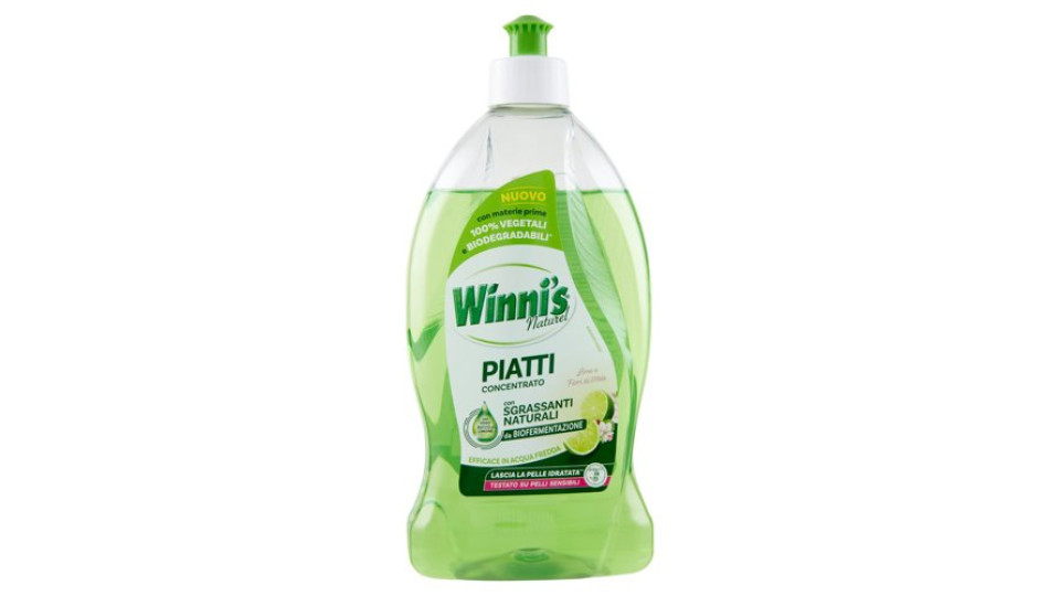 Winni's Naturel Piatti Concentrato Lime e fiori di Mela 480 ml