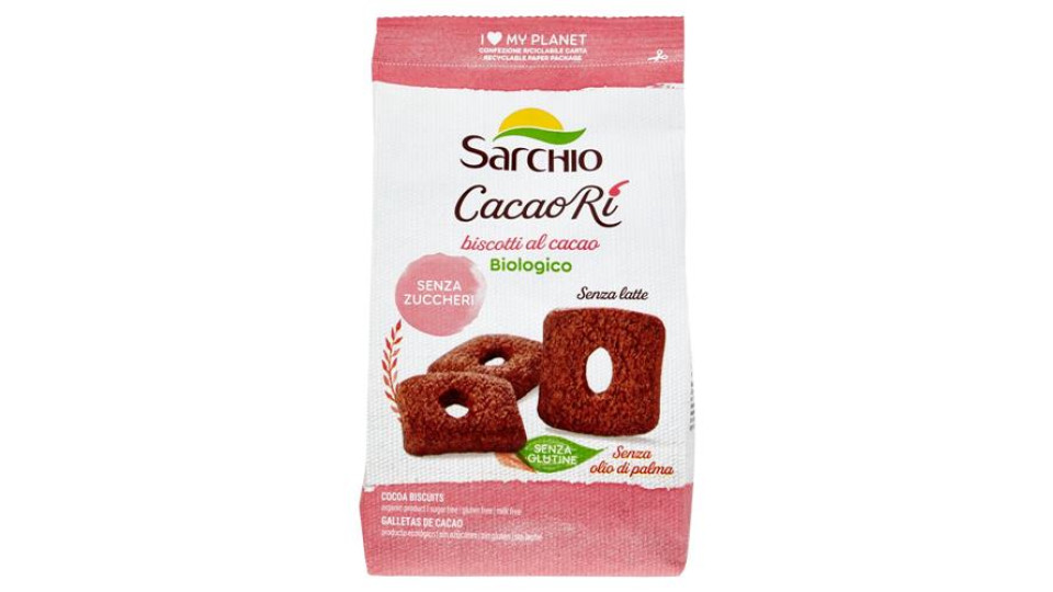 Sarchio Cacaorì biscotti al cacao Biologico 200 g