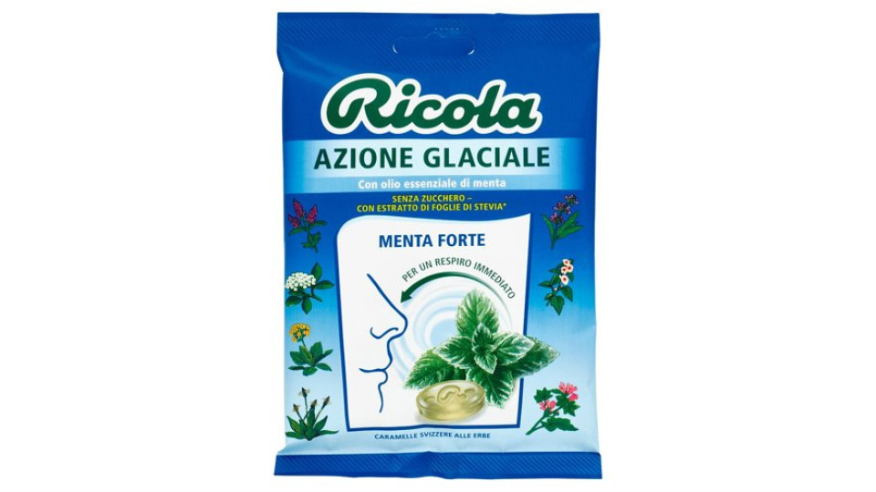 Ricola Azione Glaciale Menta Forte 70 g