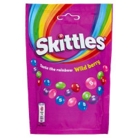 Skittles Wildberry, Caramelle Assortite ai Frutti di Bosco 136g