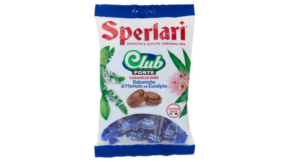Sperlari Club Forte Caramelle Dure Balsamiche al Mentolo ed Eucalipto 200 g