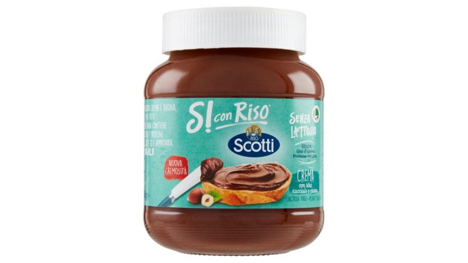 Riso Scotti Si con Riso Senza Lattosio Crema con riso, nocciole e cacao 350 g