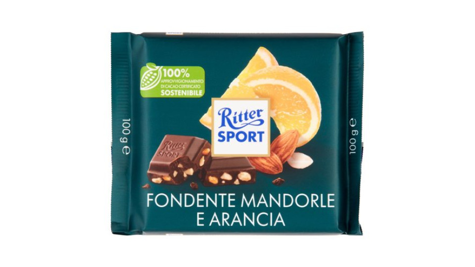 Ritter Sport Fondente Mandorle e Arancia 100 g