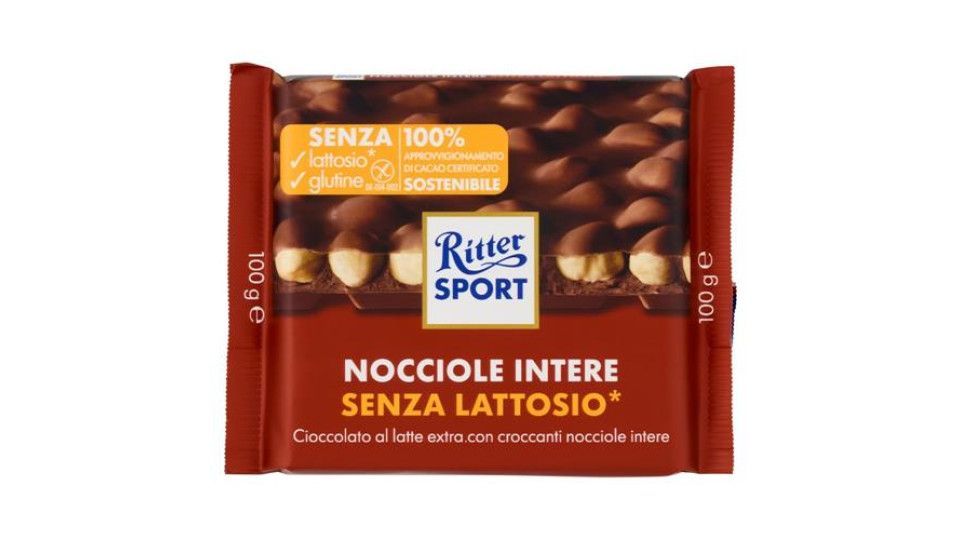 Ritter Sport Nocciole Intere Senza Lattosio* 100 g