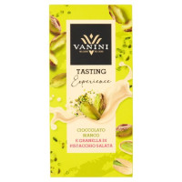 Vanini Tasting Experience Cioccolato Bianco e Granella di Pistacchio Salata 75 g