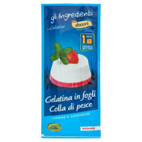 decorì gli Ingredienti le Gelatine Gelatina in fogli Colla di pesce 5 x 4 g