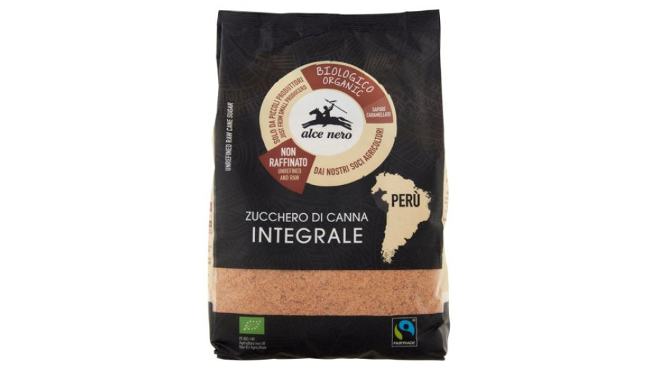alce nero Zucchero di Canna Integrale 500 g