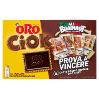 Oro Ciok biscotto con Tavoletta di Cioccolato fondente - 8 x 25 g
