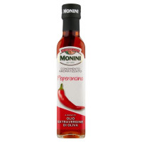 Monini Condimento a Base di Olio Extra Vergine di Oliva Aromatizzato Aglio e Peperoncino